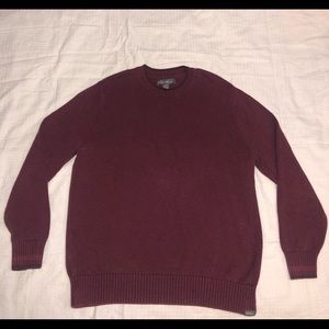 Eddie Bauer Men’s Crewneck Sweater Burgundy